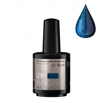 UV-PureColor Nr. 18 blau-türkis glitter 15 ml